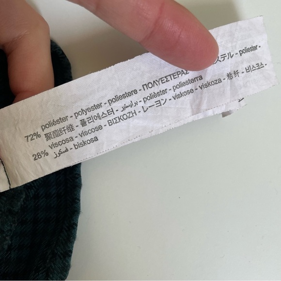 Zara pin up skirt Plaid gingham mini grunge goth punk dark academia cinched XL - Picture 6 of 7